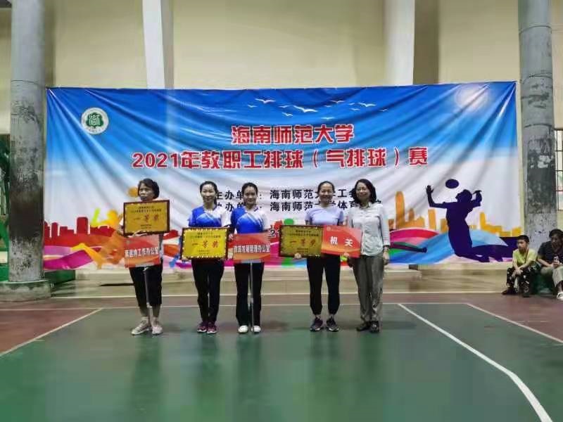 热烈祝贺漫画18
男女队分别获得漫画18
2021年教职工排(气)球赛一等奖