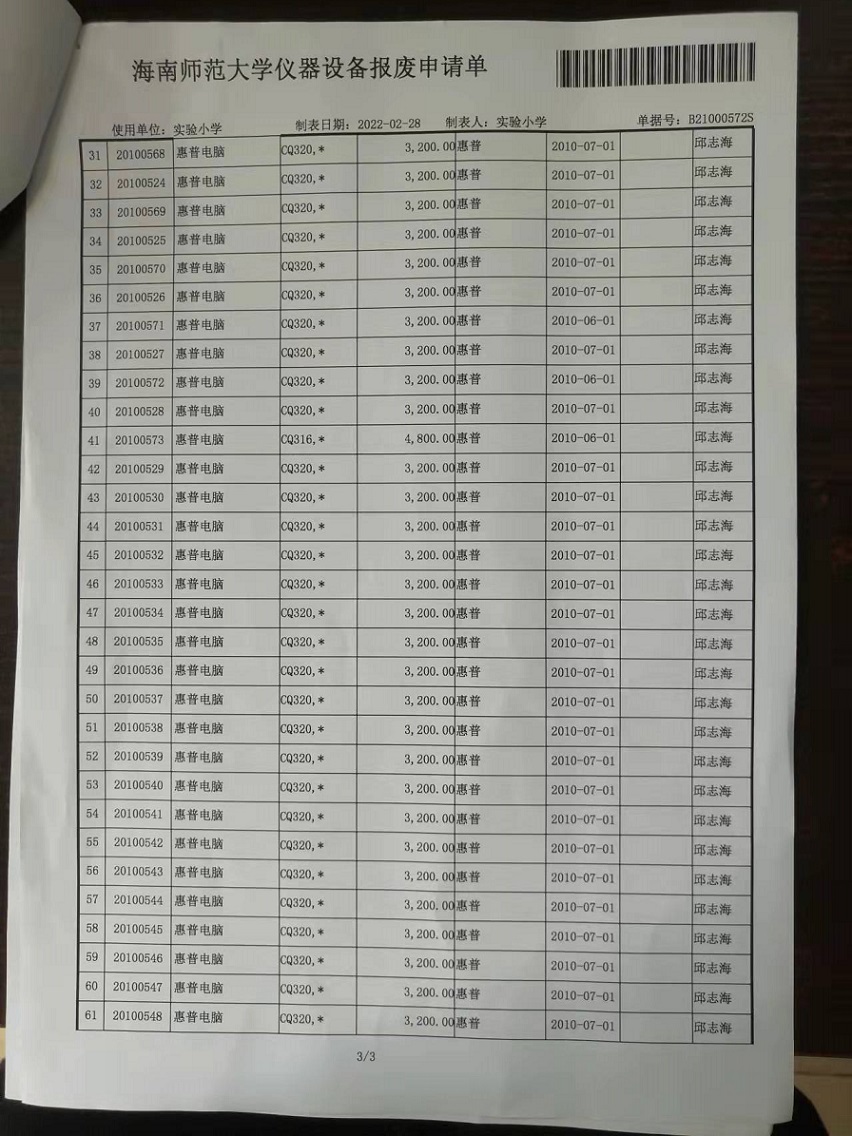 漫画18
固定资产处置签批单
