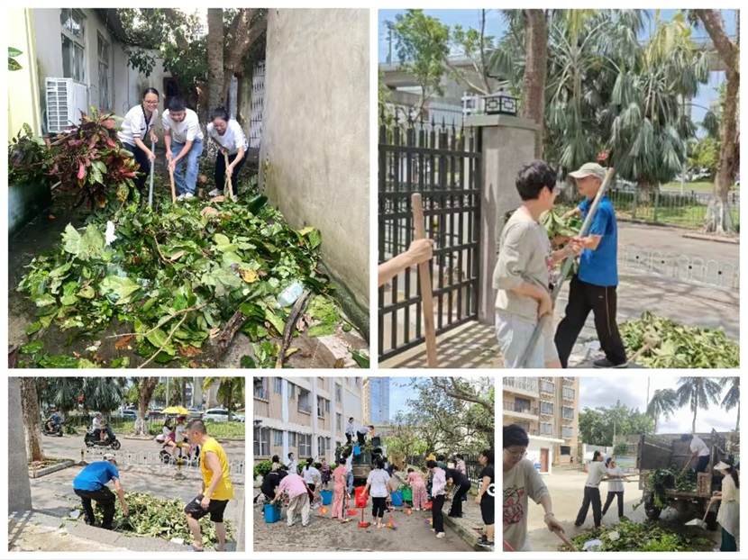 风雨过后，即是晴天：附小人全力恢复校园正常秩序