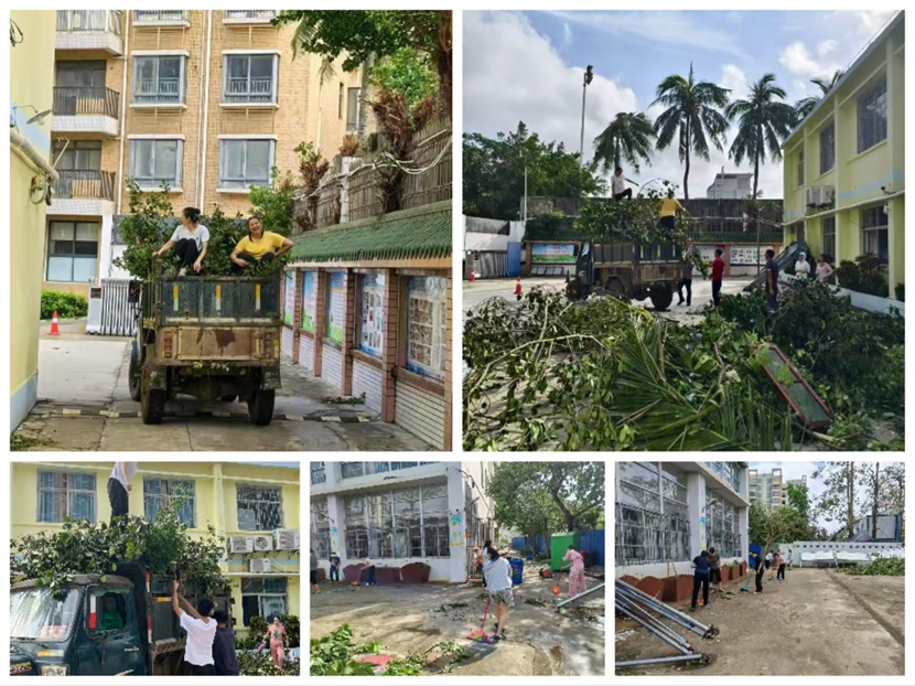 风雨过后，即是晴天：附小人全力恢复校园正常秩序